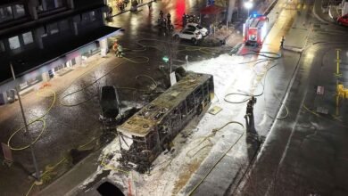 6 قتلى بحريق حافلة في سويسرا