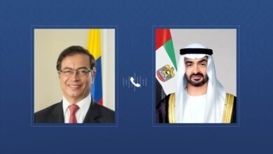 أكد التضامن مع الإمارات..رئيس الدولة يتلقى اتصالاً هاتفياً من رئيس كولومبيا