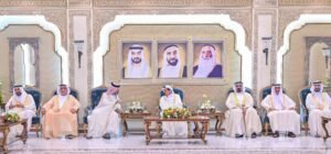 حاكم عجمان وولي عهده يستقبلان المهنئين بعيد الفطر