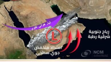 "الوطني للأرصاد" يتوقع تدفق سحب ممطرة على الدولة من 21 إلى 24 مارس