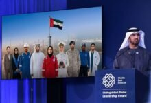 سلطان الجابر ينال جائزة القيادة المتميزة من "معهد الشرق الأوسط" ويهديها إلى رئيس الدولة وأبطال الخطوط الأمامية