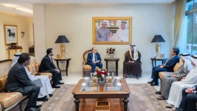 سعود بن صقر يستقبل سفراء كوستاريكا والسلفادور وغواتيمالا