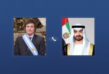 رئيس الدولة يبحث خلال اتصال هاتفي مع رئيس الأرجنتين التطورات الإقليمية