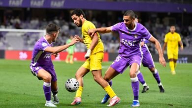 العين يكرم ضيافة الوصل بثنائية بيضاء