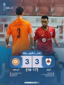 تسديد 34 ركلة ترجيح في لقاء الريان وأم صلال