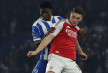من لقاء أرسنال وبرايتون
