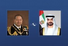 رئيس الدولة يتلقى اتصالاً هاتفياً من ملك مملكة تونغا استنكر خلاله الاعتداءات الإيرانية على أراضي الإمارات