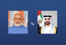 رئيس الدولة يتلقى اتصالاً هاتفياً من رئيس وزراء الهند بحثا خلاله تطورات الأوضاع في المنطقة وتداعياتها على أمنها واستقرارها