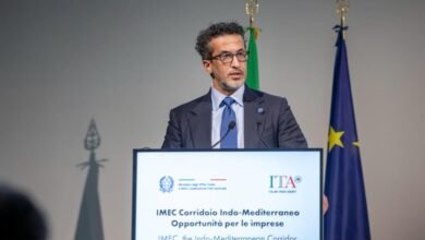 الإمارات تشارك في مؤتمر "الممر الاقتصادي بين الهند والشرق الأوسط وأوروبا في إيطاليا"