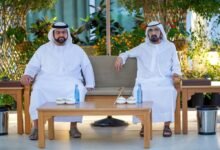 محمد بن راشد يستقبل ولي عهد الفجيرة