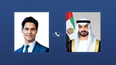 رئيس الدولة يتلقى اتصالا هاتفيا من رئيس الوزراء الهولندي أدان خلاله الاعتداءات الإيرانية على أراضي الإمارات