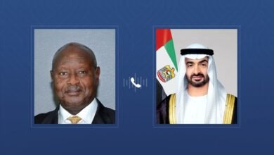 رئيس الدولة يتلقى اتصالاً هاتفياً من الرئيس الأوغندي يؤكد خلاله التضامن مع الإمارات إثر الاعتداءات الإيرانية على أراضيها