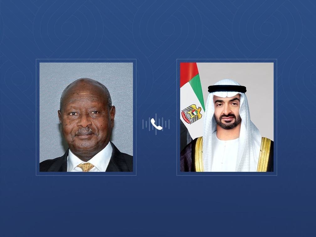 رئيس الدولة يتلقى اتصالاً هاتفياً من الرئيس الأوغندي يؤكد خلاله التضامن مع الإمارات إثر الاعتداءات الإيرانية على أراضيها 1 رئيس الدولة يتلقى اتصالاً هاتفياً من الرئيس الأوغندي يؤكد خلاله التضامن مع الإمارات إثر الاعتداءات الإيرانية على أراضيها