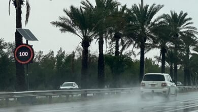 *شرطة أبوظبي تُفعّل منظومة خفض السرعات لتعزيز السلامة خلال التقلبات الجوية