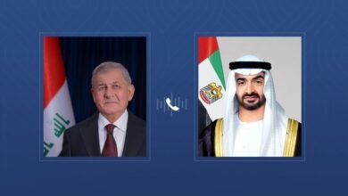 رئيس الدولة والرئيس العراقي يبحثان هاتفياً التطورات الإقليمية وتداعياتها