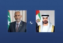 رئيس الدولة يتلقى اتصالاً هاتفياً من رئيس المالديف بحثا خلاله مستجدات الأوضاع الإقليمية