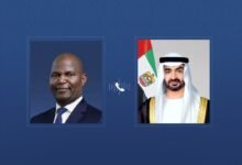 رئيس الدولة يتلقى اتصالاً هاتفياً من رئيس موزمبيق أكد خلاله التضامن مع الإمارات إثر الاعتداءات الإيرانية التي تستهدف أراضيها