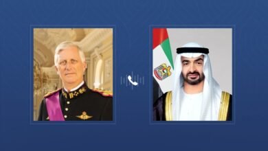 رئيس الدولة يتلقى اتصالاً هاتفياً من ملك بلجيكا أدان خلاله اعتداءات إيران على أراضي الإمارات
