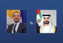 رئيس الدولة والرئيس القبرصي يبحثان تداعيات التطورات الإقليمية