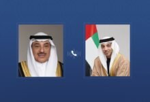 منصور بن زايد وولي عهد الكويت يبحثان هاتفيا تطورات المنطقة