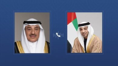منصور بن زايد وولي عهد الكويت يبحثان هاتفيا تطورات المنطقة