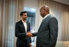 شخبوط بن نهيان يلتقي رئيس جمهورية موزمبيق