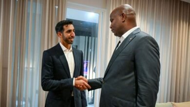 شخبوط بن نهيان يلتقي رئيس جمهورية موزمبيق