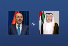 عبدالله بن زايد يتلقى خلال اتصال هاتفي تعازي نائب رئيس الوزراء وزير الخارجية الأردني في استشهاد اثنين من منتسبي القوات المسلحة