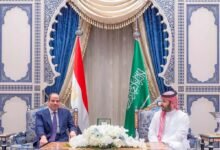 ولي العهد السعودي والرئيس المصري يبحثان تطورات الأوضاع الإقليمية