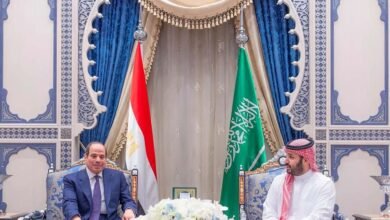 ولي العهد السعودي والرئيس المصري يبحثان تطورات الأوضاع الإقليمية