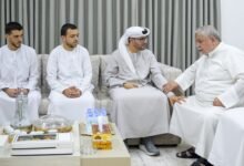 أحمد المزروعي يزور عائلة آلاء مشتهى ضحية الاعتداءات الإيرانية الإرهابية