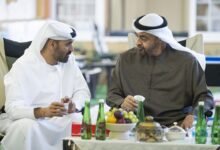 رئيس الدولة يزور حمد سعيد البلوشي