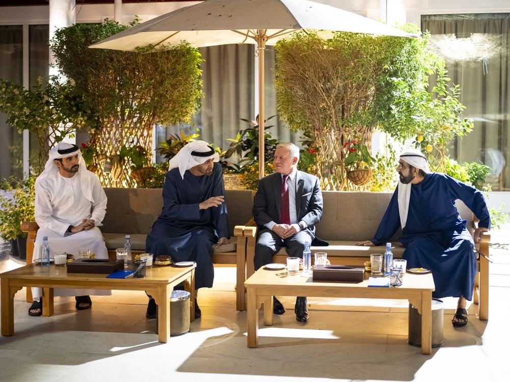 رئيس الدولة وملك الأردن يبحثان التطورات الإقليمية وتداعياتها على الأمن والاستقرار في المنطقة 1 رئيس الدولة وملك الأردن يبحثان التطورات الإقليمية وتداعياتها على الأمن والاستقرار في المنطقة