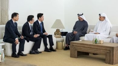 رئيس الدولة يستقبل مبعوث الرئيس الكوري