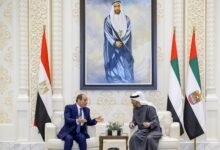 رئيس الدولة والرئيس المصري يبحثان علاقات التعاون والتطورات الإقليمية