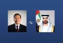 خلال اتصال مع رئيس الدولة..رئيس وزراء ماليزيا يدين الاعتداءات الإيرانية على أراضي الإمارات ودول المنطقة ويدعو إلى العودة للحوار والوسائل الدبلوماسية