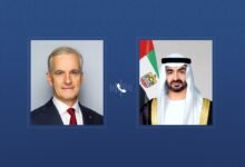 رئيس الدولة ورئيس وزراء النرويج يبحثان تداعيات التطورات الإقليمية