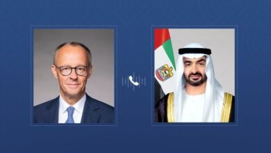 رئيس الدولة والمستشار الألماني يبحثان خلال اتصال هاتفي التطورات في المنطقة وتداعيات التصعيد العسكري على الأمن الإقليمي