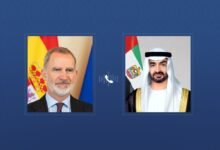 خلال اتصال هاتفي مع رئيس الدولة..ملك إسبانيا يدين الاعتداءات الإيرانية ضد الإمارات ودول المنطقة