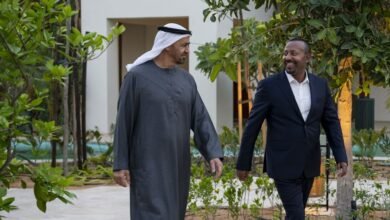 رئيس الدولة ورئيس وزراء إثيوبيا يبحثان علاقات التعاون والتطورات الإقليمية