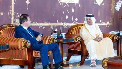 سعود بن صقر يستقبل سفير كومنولث جزر البهاما