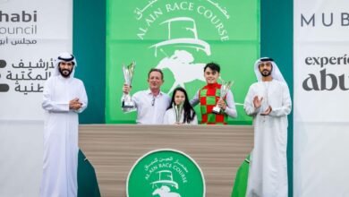 "خيول ياس" تحرز رباعية في السباق الختامي على مضمار العين للفروسية 4 "خيول ياس" تحرز رباعية في السباق الختامي على مضمار العين للفروسية