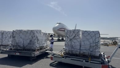 "جسر حميد الجوي" يواصل دعم وإغاثة الأشقاء في غزة