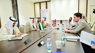 صقر غباش يشيد بموقف المملكة المتحدة الداعم لدولة الإمارات وبإدانتها للهجمات الإيرانية الغاشمة