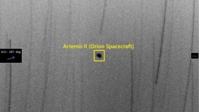 "مرصد الختم الفلكي" يوثق مسار "أوريون" نحو القمر ويرصد تغير لمعانها 5 "مرصد الختم الفلكي" يوثق مسار "أوريون" نحو القمر ويرصد تغير لمعانها