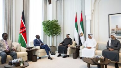 رئيس الدولة ورئيس كينيا يبحثان تعزيز التعاون في إطار الشراكة الاقتصادية الشاملة بين البلدين والتطورات الإقليمية