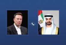 رئيس الدولة يتلقى اتصالاً هاتفياً من إيلون ماسك