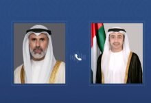 خلال اتصال هاتفي مع عبدالله بن زايد .. وزير خارجية الكويت يدين المخطط الإرهابي الذي استهدف المساس بأمن الإمارات واستقرارها