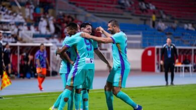 فوز العين والوحدة وبني ياس في دوري أدنوك للمحترفين