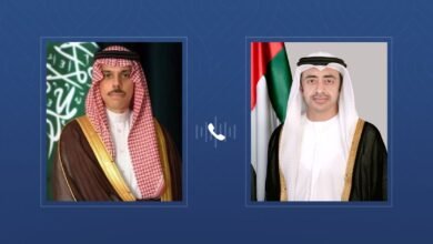 عبدالله بن زايد يتلقى اتصالاً هاتفياً من وزير الخارجية السعودي 2 عبدالله بن زايد يتلقى اتصالاً هاتفياً من وزير الخارجية السعودي